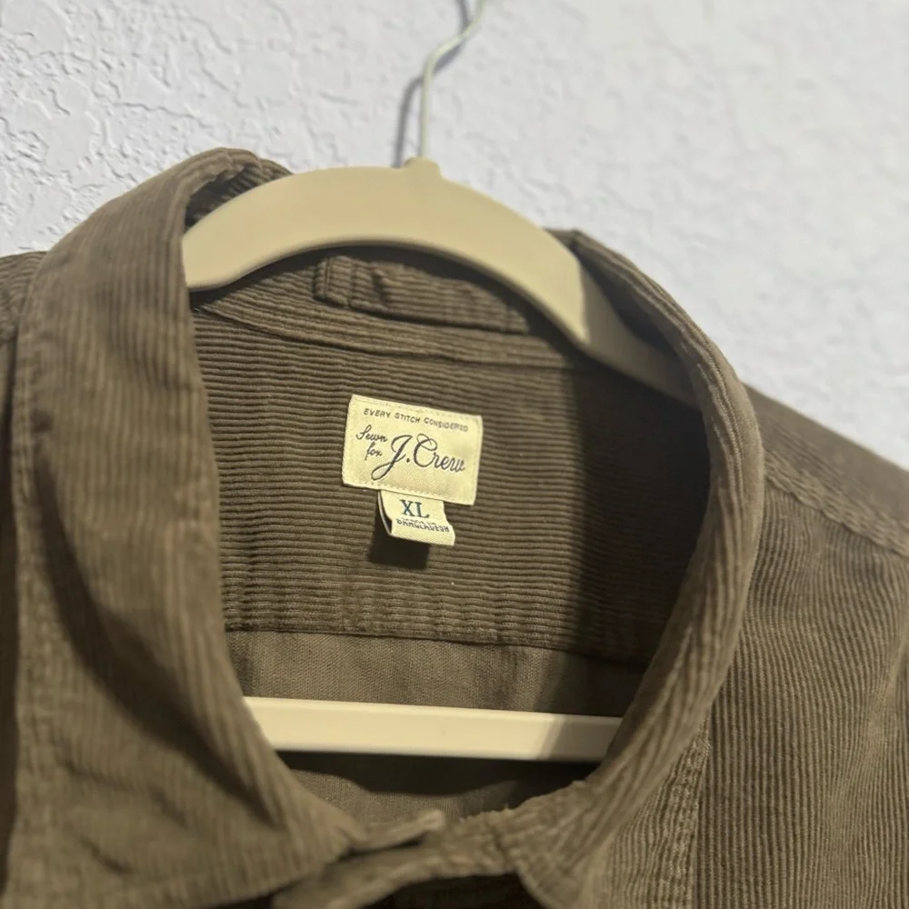 J. Crew Men’s Garment-Dyed Corduroy CPO Shirt